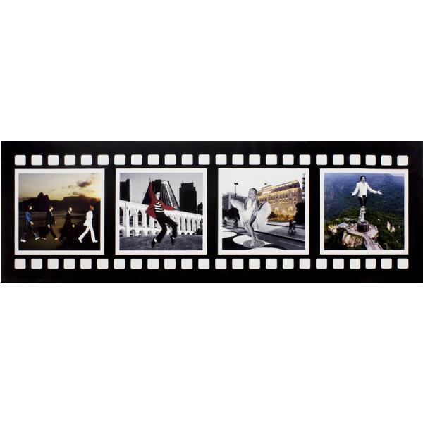 Gravura para Quadro Filme com Artistas Famosos - Película-04 - 90x30 Cm