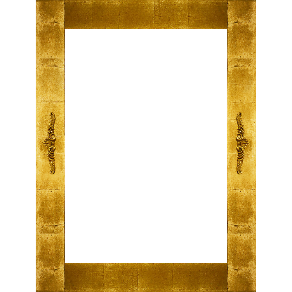 Moldura Clssica em Folha de Ouro e com Apliques de Resina para Espelho - MCFO-9