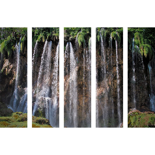 Gravura para Quadros Recortada Paisagem Cachoeira Parque Nacional Dos Lagos - Afi17831a - 170x110 Cm