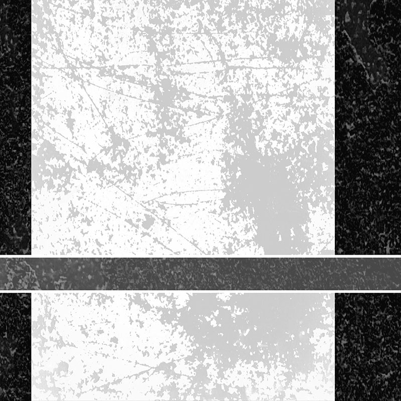 Tela para Quadros Desenho Geométrico Pintura Abstrata Preto e Branco - Afic17016