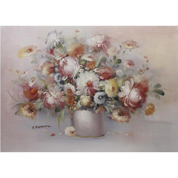 Gravura para Quadros Vaso com Flores Diversas - Or70771 - 70x50 Cm