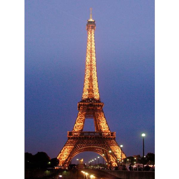 Impresso em Tela para Quadros Eiffel Tower Dourada - Afic5123
