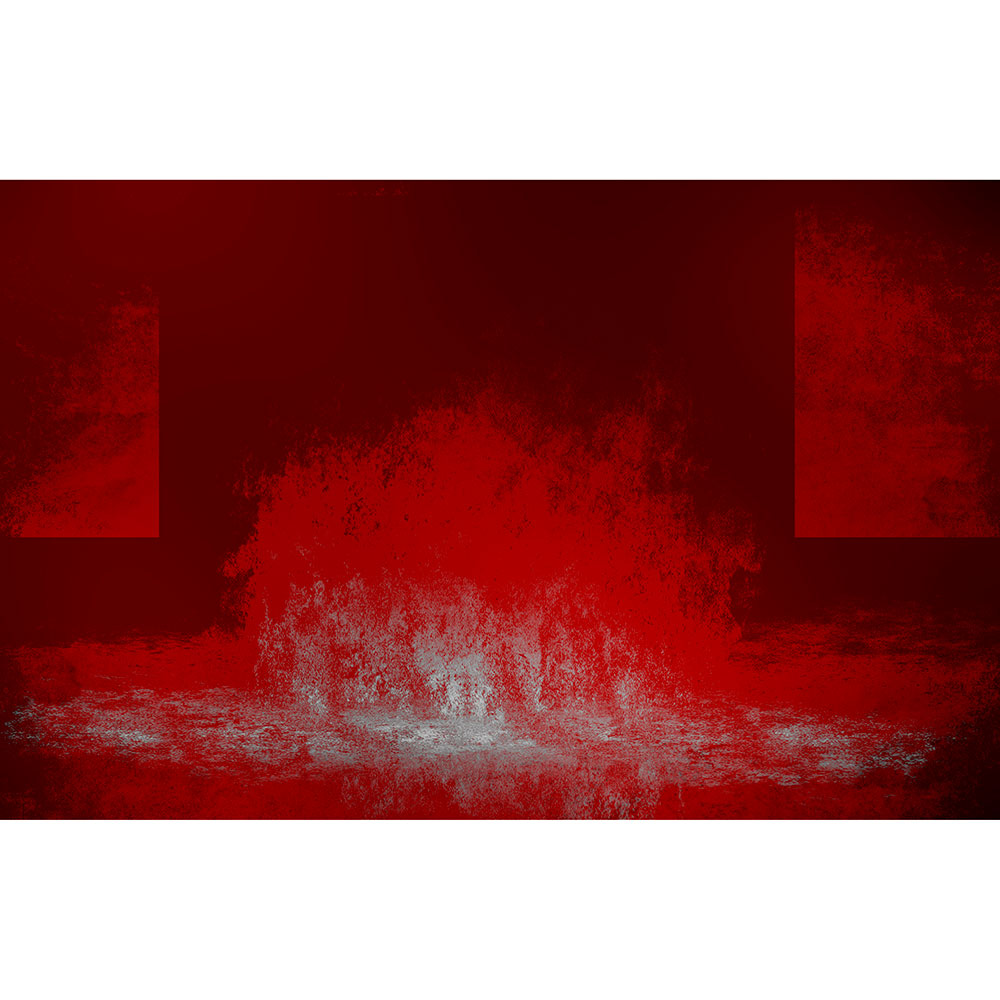 Tela para Quadros Abstrata Exploso Vermelha - Afic14560