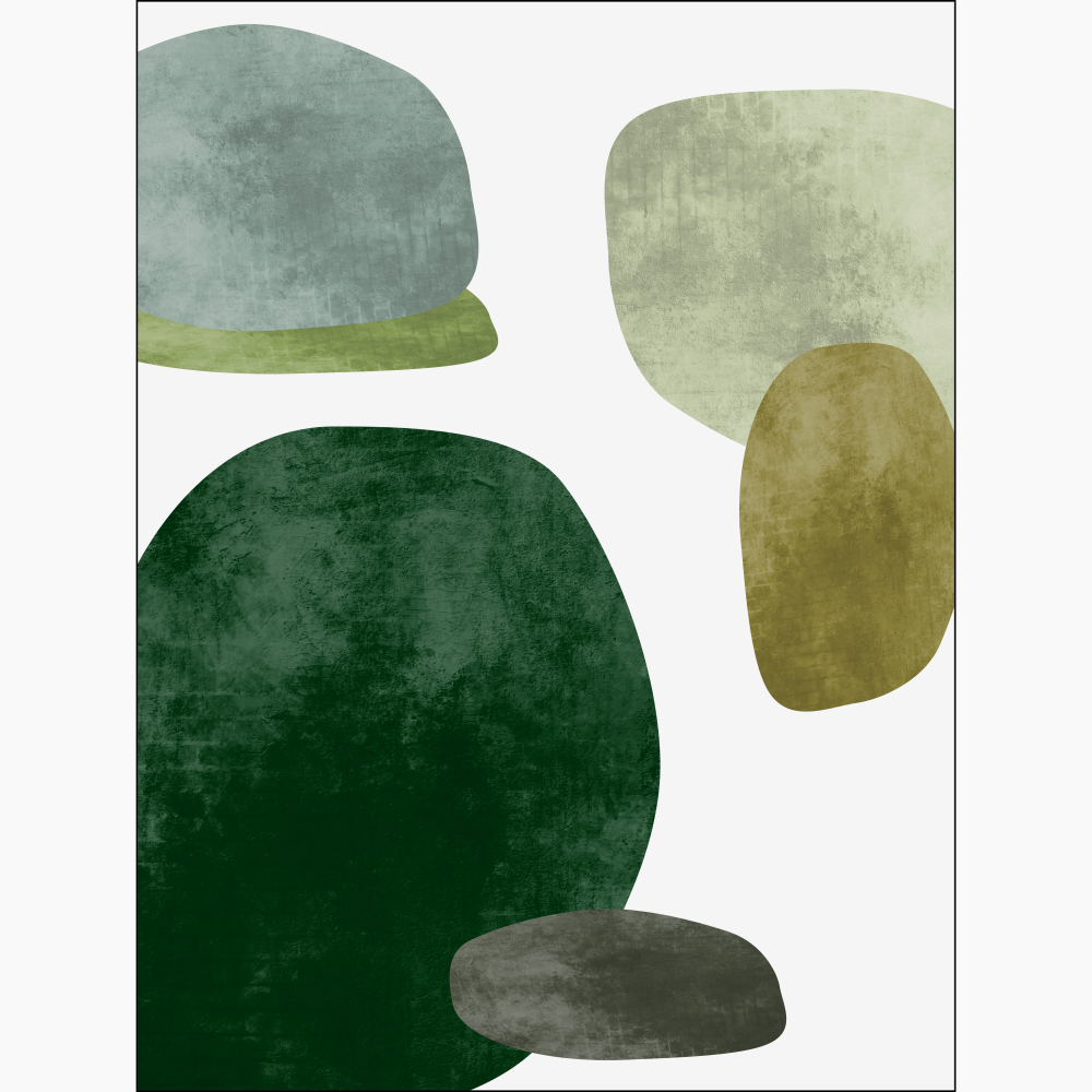 Gravura para Quadros Abstrato Cores Pedras - Afi11508