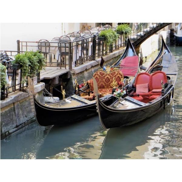 Impresso em Tela para Quadros Barcos de Veneza - Afic176