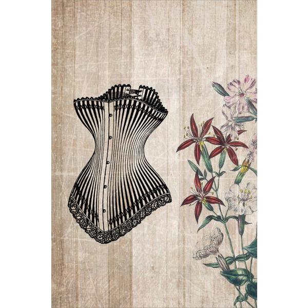 Impressão em Tela para Quadro Lavabo Corpete-corselet - Afic5775