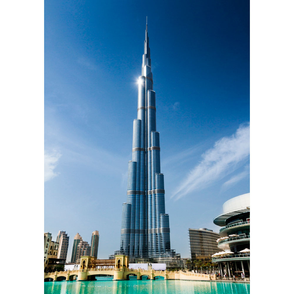 Tela para Quadros Arquitetura Burj Khalifa em Dubai - Afic12600
