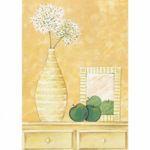 Gravura para Quadros Vaso com Flores Decorativo - Ncn4167 - 50x70 Cm