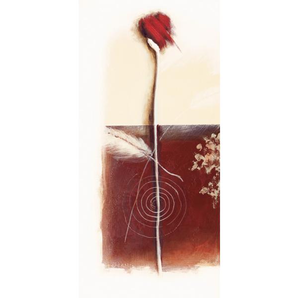 Painel Importado para Quadros Esboo Floral Fundo Abstrato - Pi8176 - 30x60 Cm