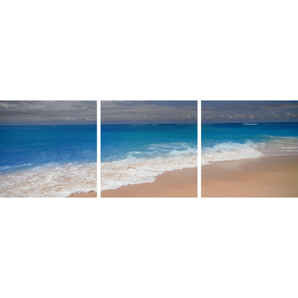 Gravura para Quadros Recortada Mar Azul - Afi11500a - 250x80 Cm