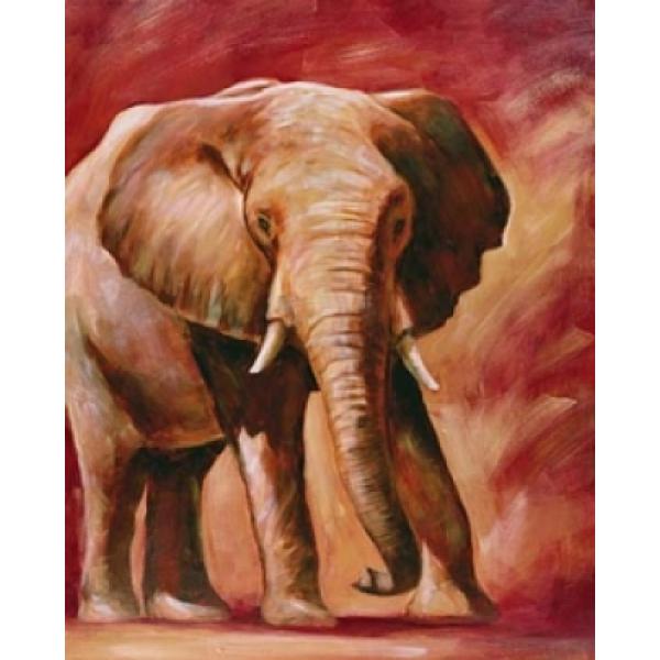 Gravura para Quadros Pintura Elefante 40x50 Cm