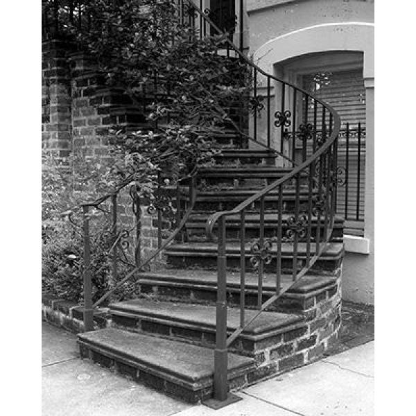 Gravura para Quadros Arquitetnica Escada Sinuosa Antiga 30x45 Cm