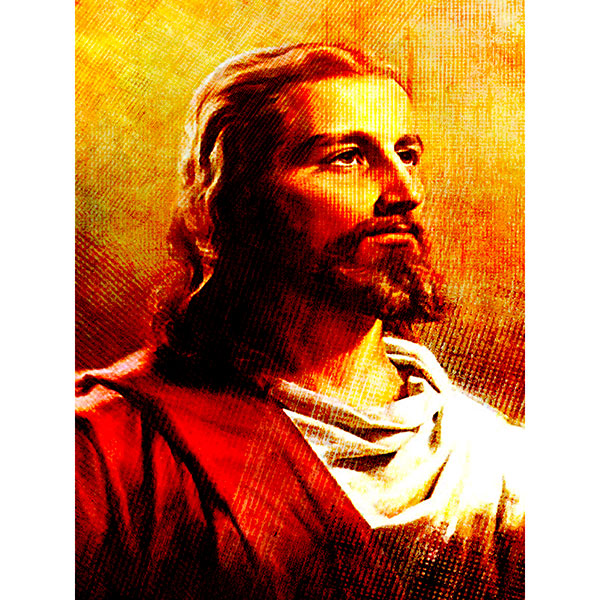 Tela para Quadro Religioso Face de Jesus Cristo - Afic17986