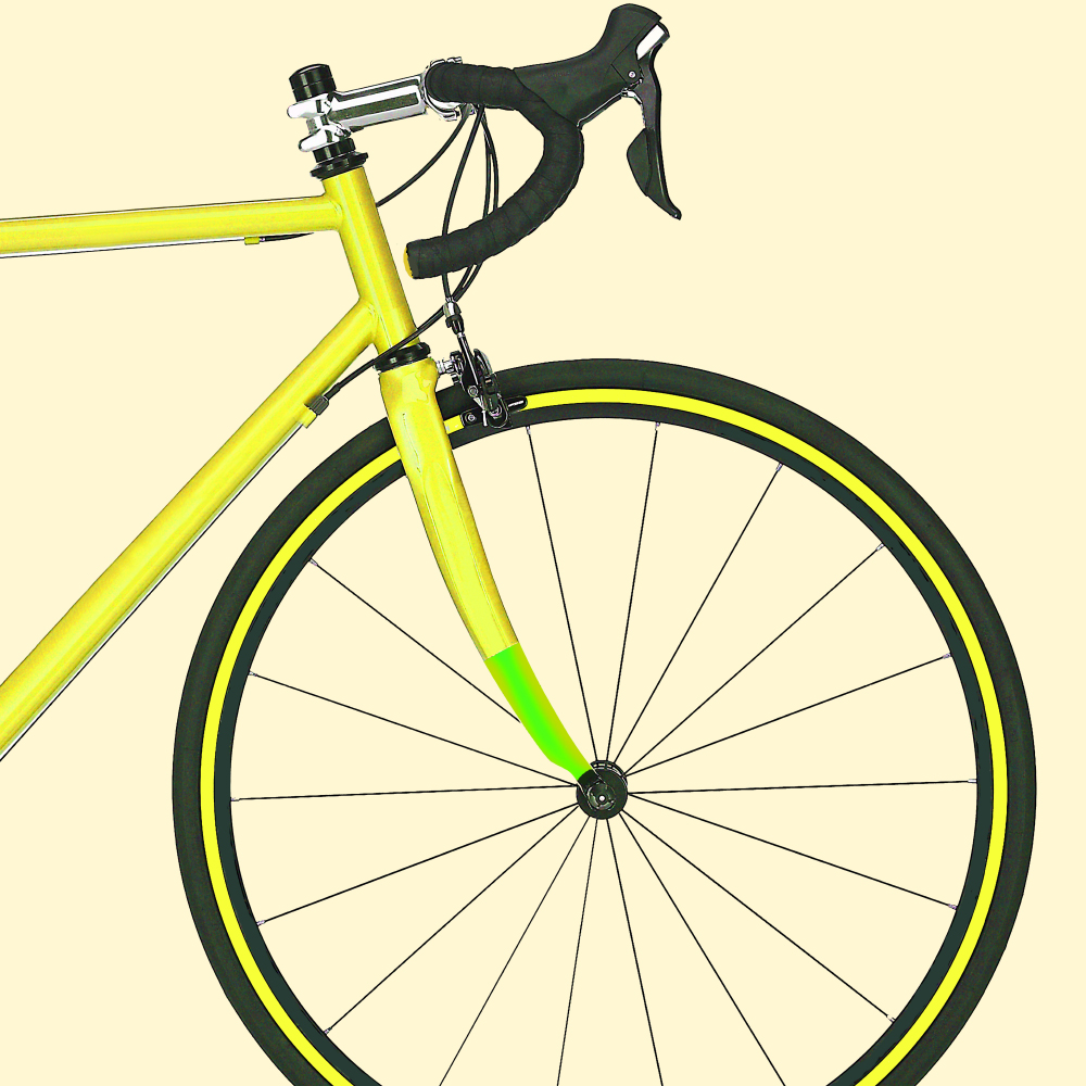 Tela para Quadros Bike Color Amarela Por Dorival Moreira - Aficdm030