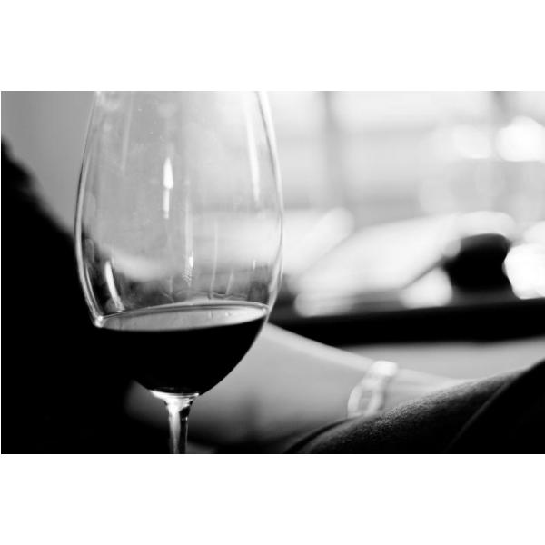 Gravura para Quadros Bebidas Taça de Vinho Preto e Branco - Afi1271 - 66x41 cm