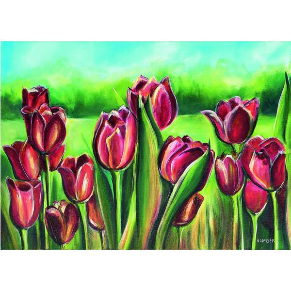 Gravura para Quadros Traos Floral Tulipa - Nb10 - 70x50 Cm
