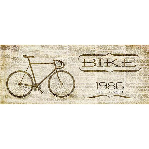 Gravura para Quadros Vintage Bicicleta Antiga 45x15 Cm