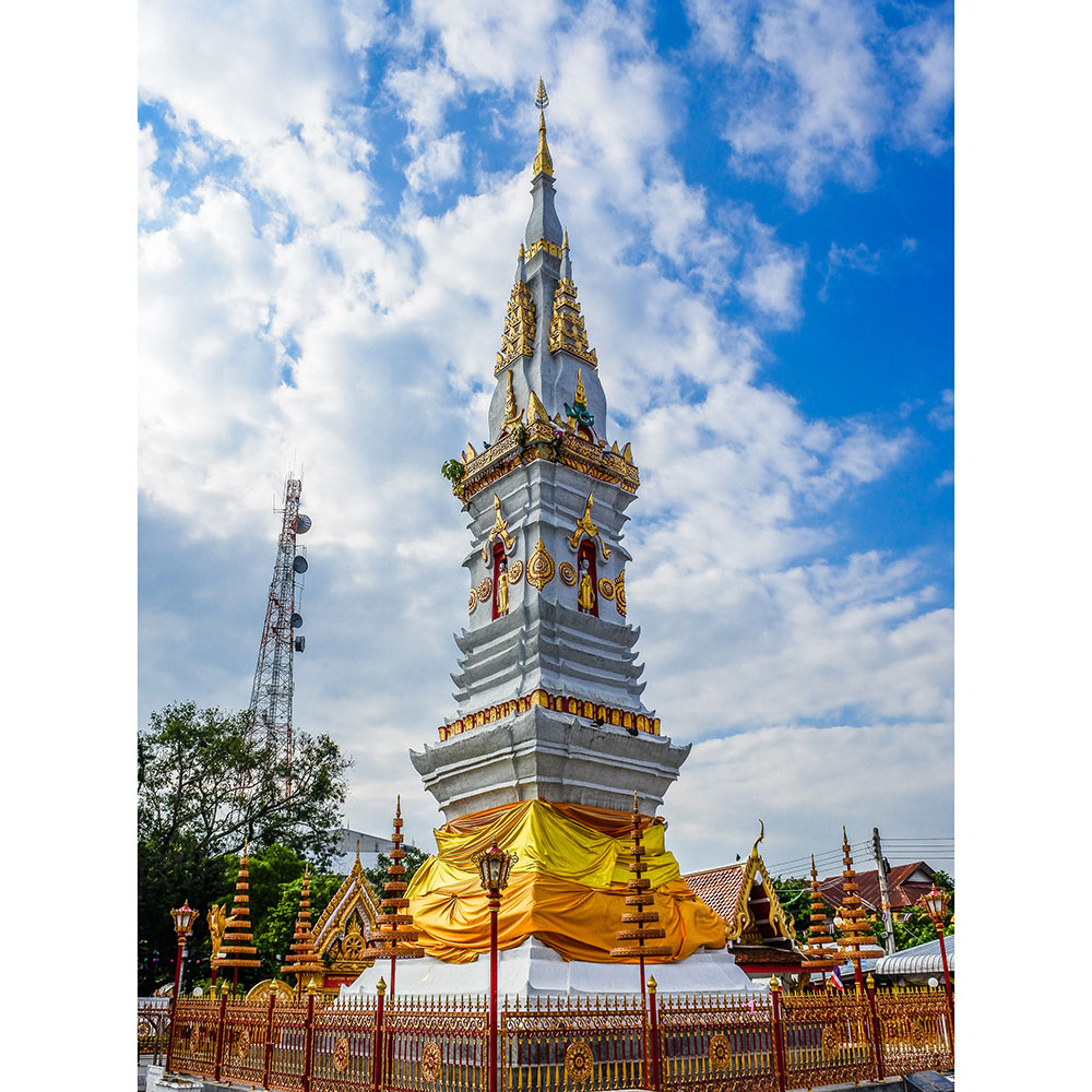 Tela para Quadros Arquitetura Templo Wat Mahathat, Phra That Anon - Afic13545 - 70x100 Cm