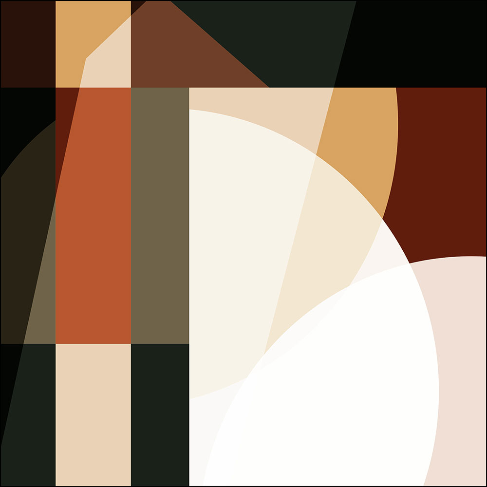Gravura para Quadros Figuras Geomtrica Coloridas - Afi13004