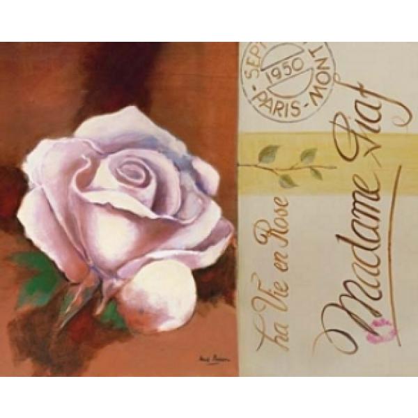 Gravura para Quadros Decorativo Floral - Gr7224 - 50x40 Cm