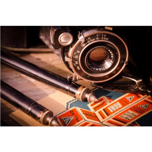 Impressão em Tela para Quadros Objeto Máquina Fotográfica Antiga I - Afic2848