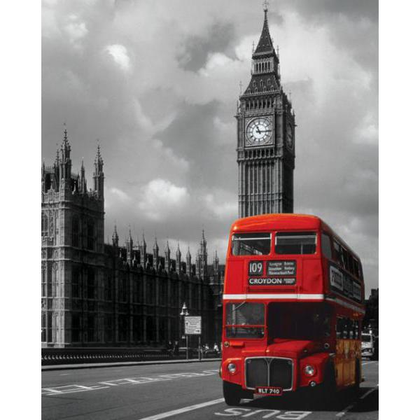 Gravura para Quadros London Red Bus Mpp50353 - 40x50 Cm