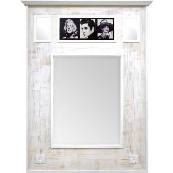 Moldura Decorativa Rstica Branca Provenal para Espelhos -  ESP.050-4 