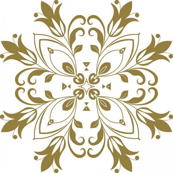 Impressão em Tela para Quadros Mandala de Flores - Afic4472