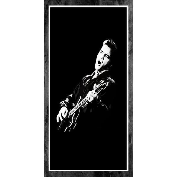 Impressão em Tela para Quadros Ídolos Cantor Elvis Presley Momento de Glória - Afic7411