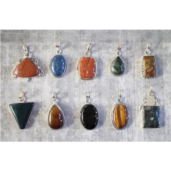 Impressão em Tela Amuleto Pingente Pedras para Quadros Decorativos - Afic356