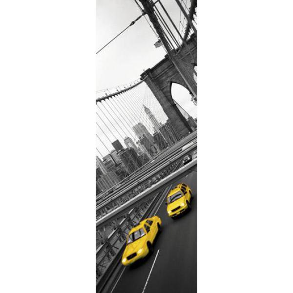 Gravura para Quadros Yellow Two Cabs 01043 - 33x95 Cm