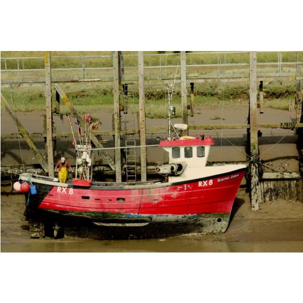 Impresso em Tela para Quadros Barco de Pesca Ancorado - Afic1065