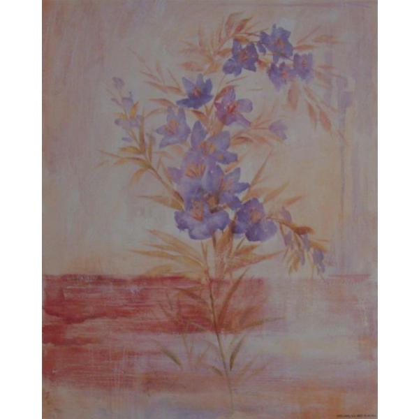 Gravura para Quadros Floral Azul - 2107012 - 24x30 Cm