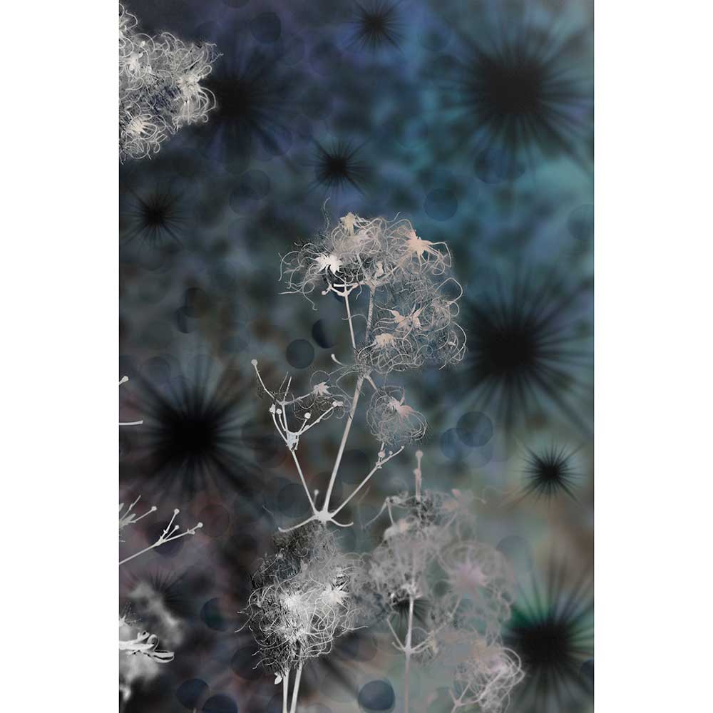 Tela para Quadros Decorativo Floral Seca Fundo Abstrato - Afic15876