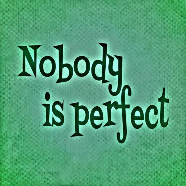 Gravura para Quadros Nobody Is Perfect Green - Afi2424
