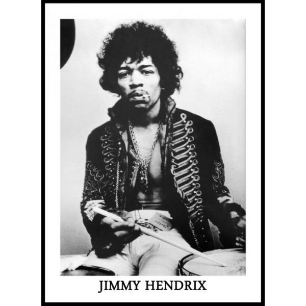 Gravura Jimi Hendrix - 01 - 28x38,7 Cm