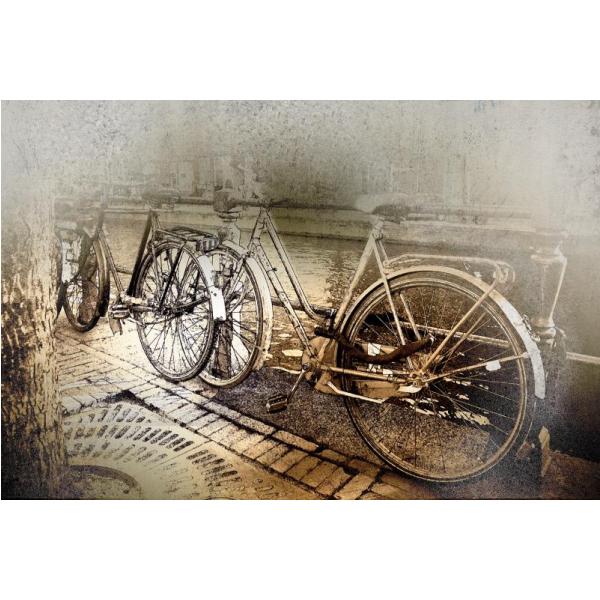 Impressão em Tela para Quadros Imagem Vintage Bicicletas - Afic4657