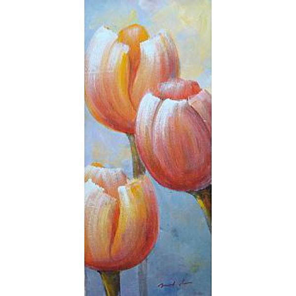 Gravura para Quadros Floral Tulipa - 9721078 - 30x70 Cm