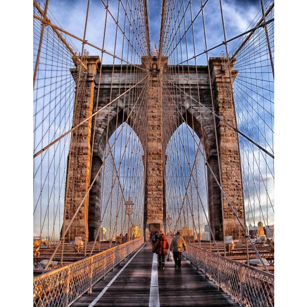Impresso em Tela para Quadros Ponte do Brooklyn New York - Afic2969