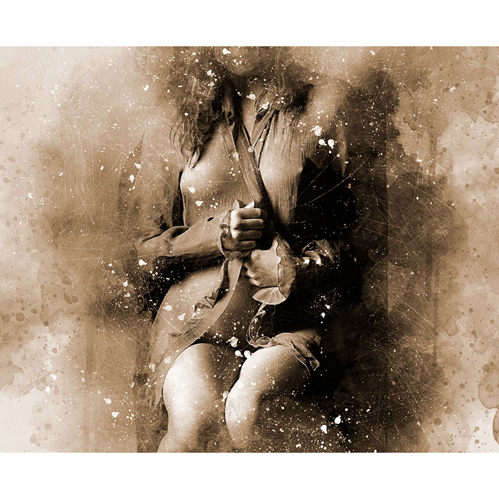 Gravura para Quadros Beleza Feminina Arte Abstrata - Afi13506 - 100x70 Cm