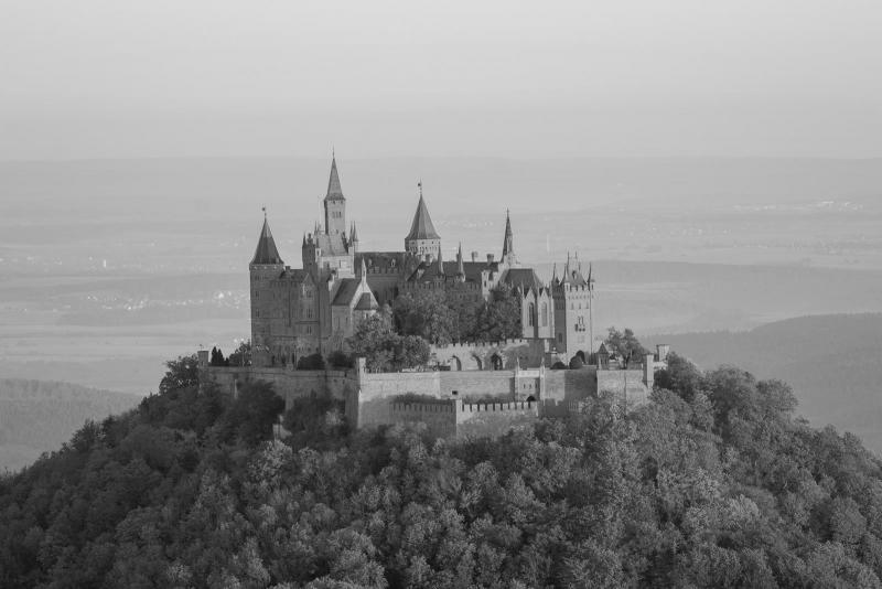 Impressão em Tela para Quadros Fundo do Castelo de Hohenzollern - Afic3931