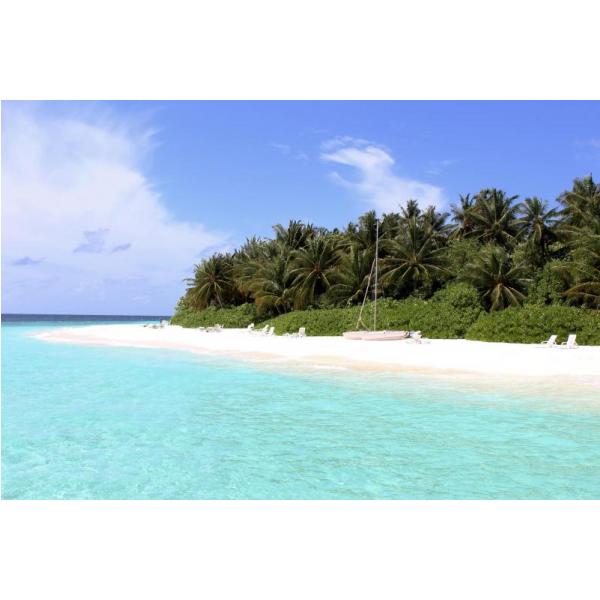 Gravura para Quadros Paisagem Praia Maldivas - Afi3017