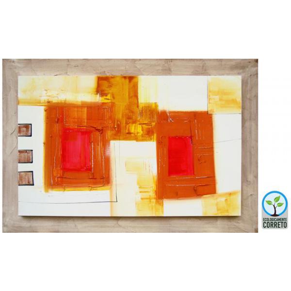 Quadro Tela Abstrato Emoldurado 152x102 cm