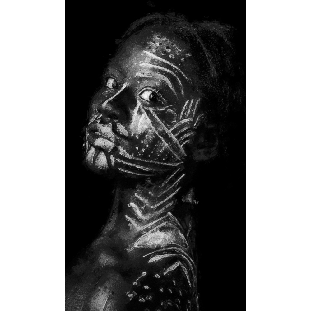 Tela para Quadros Pintura Face Africana - Afic11334