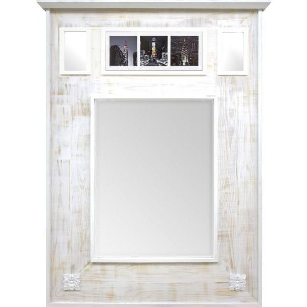 Moldura Decorativa Rstica Branca Provenal para Espelhos -  ESP.050-3 