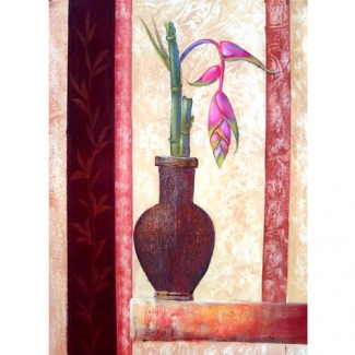 Gravura para Quadros Vaso com Flores Caet - 0935082 - 50x70cm