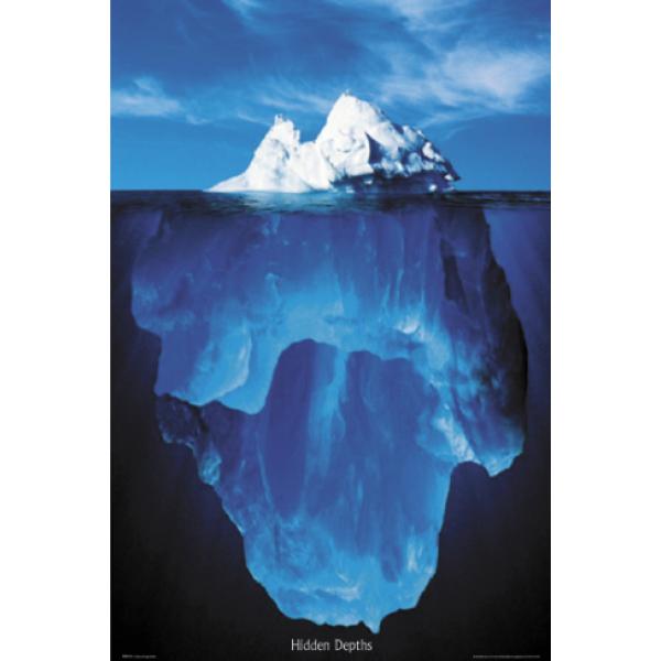 Gravura para Quadros Paisagem Iceberg Alto Mar - Ph0144 - 60x90 Cm