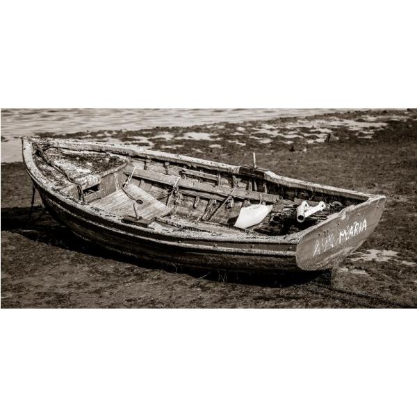 Impresso em Tela para Quadros Barco de Pesca Abandonado - Afic4904