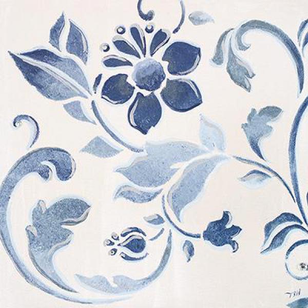 Gravura para Quadros Floral Retr - 9737-6 - 15x15 Cm