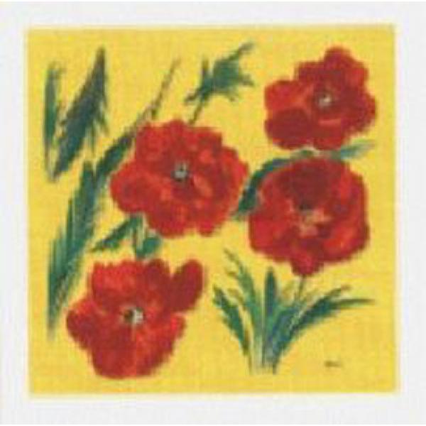 Gravura para Quadros Painel Floral - Ncn33256-2 - 20x20 Cm